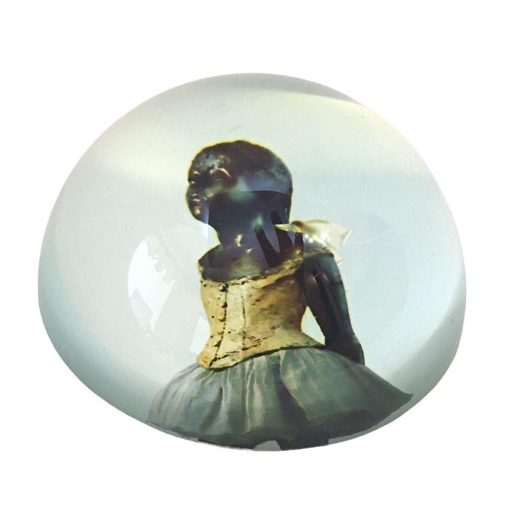 Degas Little Dancer of Fourteen Years Glass Dome Desk Museum Paperweight 3W - Museumize.com