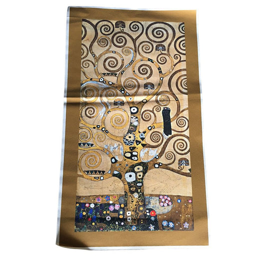 Canvas Print - Klimt Tree of Life yellow brown 17.5L attic