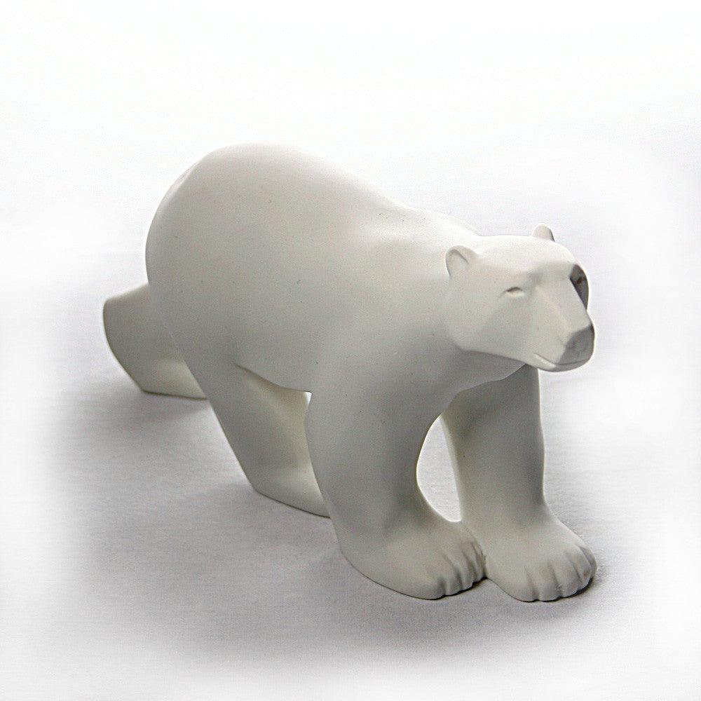 Polar Bear Walking in Stride L'Ours Blanc Statue by Francois Pompon, Assorted Sizes - Museumize.com