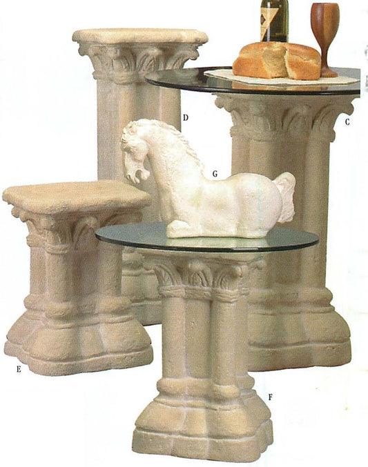 Museumize:Gothic 12th Century Pedestal Table Base, Assorted Sizes