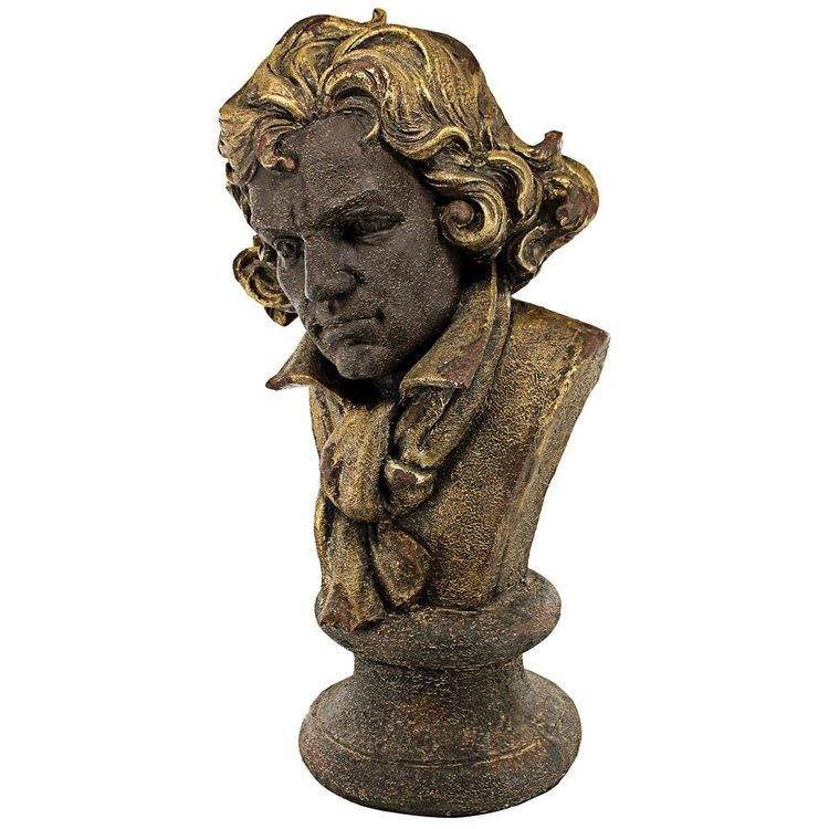 Ludwig van Beethoven Portrait Bust Statue 28H - Museumize.com