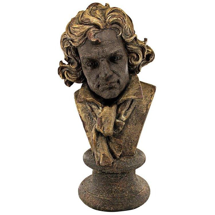 Ludwig van Beethoven Portrait Bust Statue 28H - Museumize.com