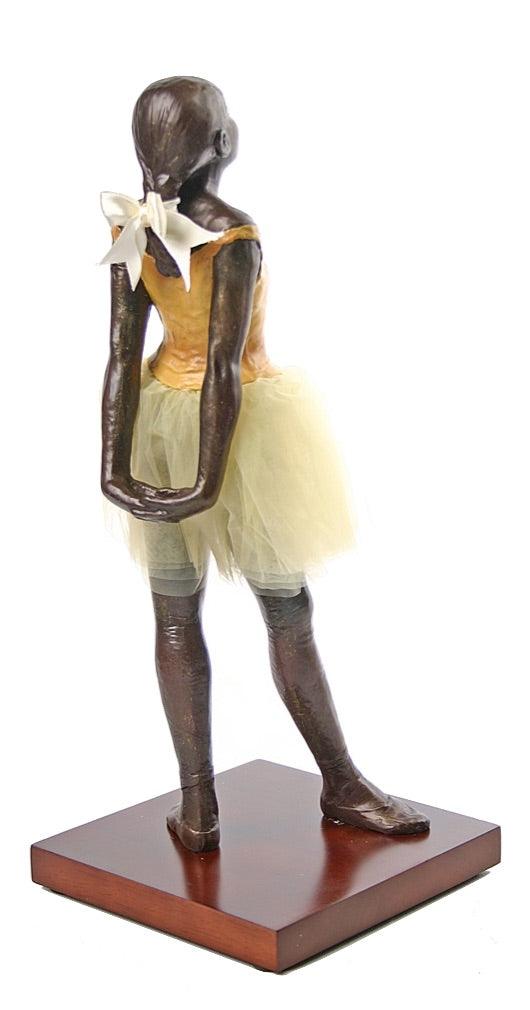 Degas Fourteen Year Old Little Dancer Ballerina with Fabric Skirt, Large 13.5H - Netting Skirt - Museumize.com