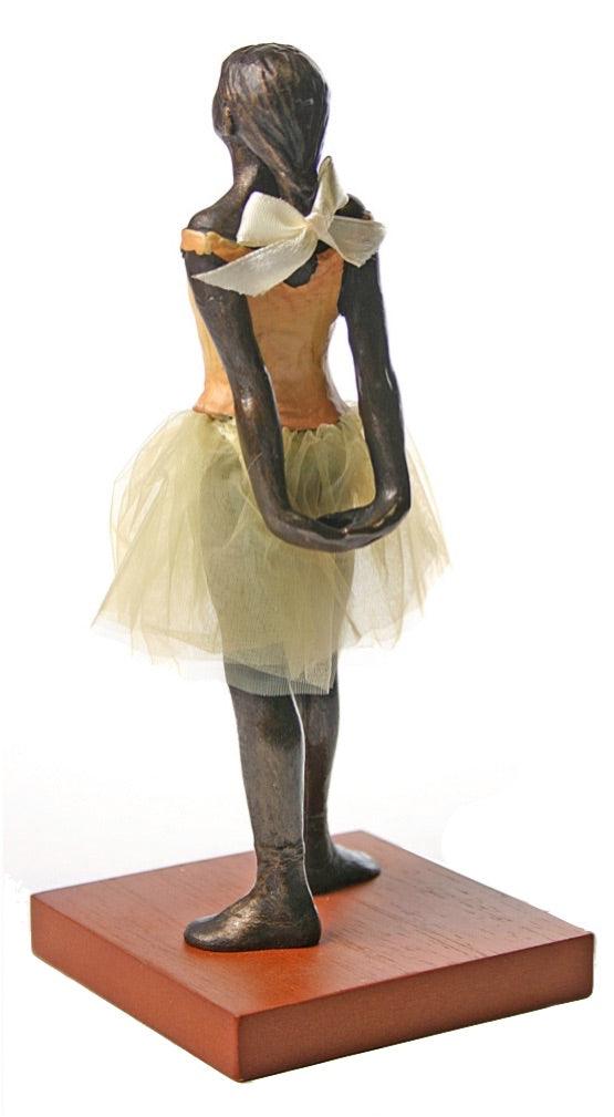 Little Dancer of Fourteen Years with Fabric Skirt Statue by Degas, 8.5H - Museumize.com