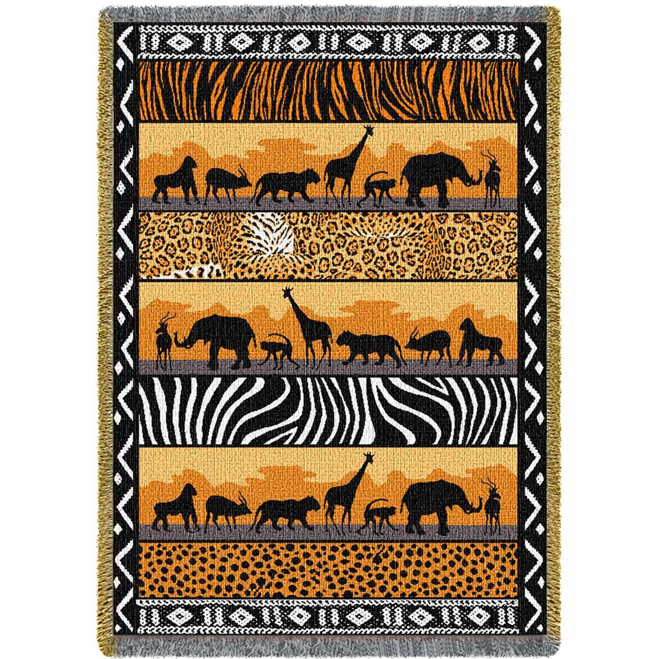 Safari 2024 wild throw quilt