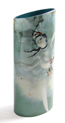 Ballerina Dancer on Stage The Star Ceramic Vase by Degas 9H