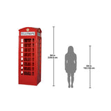 British Telephone Booth Replica England Bright Red 94H