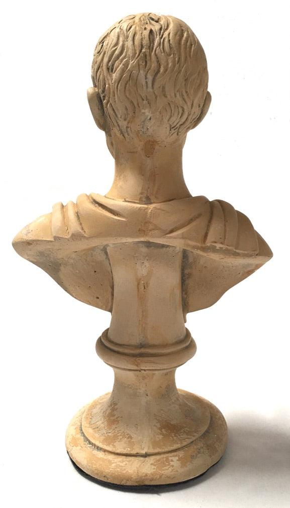 Julius Caesar Republic Style Portrait Bust Roman Emperor Statue 10.5H - Museumize.com