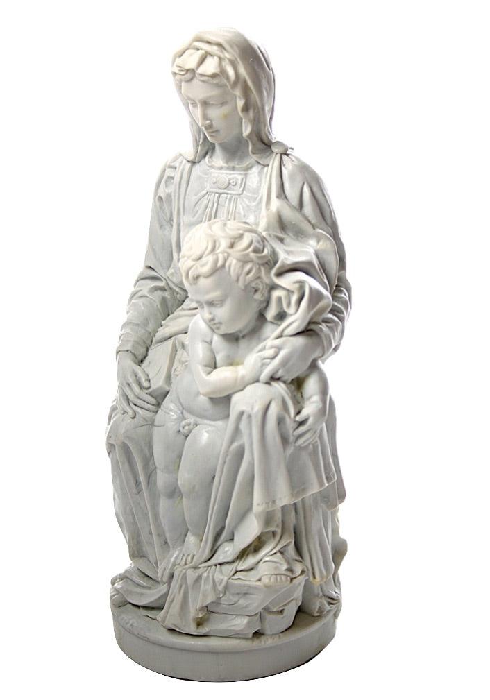 Mother and Child of Bruges Statue by Michelangelo, Parastone Collection, 9-Inch Decorative Figure - Museumize.com