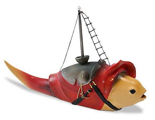 Fish With Mast Fantasy Creature Statue by Hieronymus Bosch 5L - Museumize.com