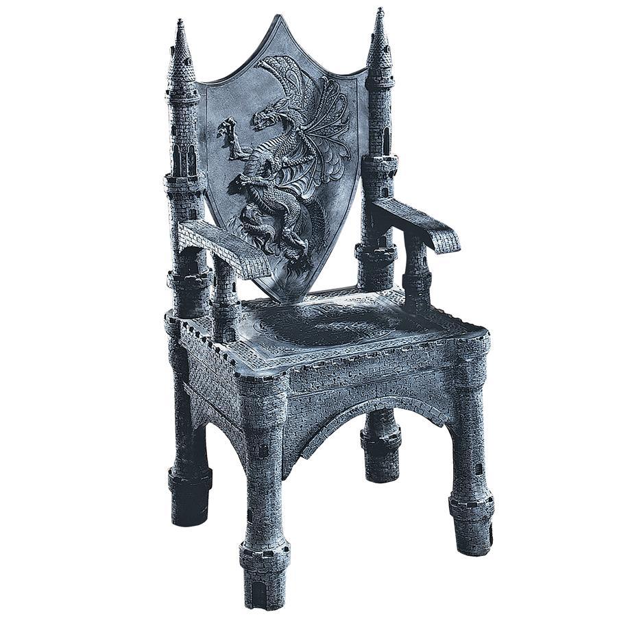 Dragon Of Upminster Castle Throne Chair 48.5H x 24W - Museumize.com