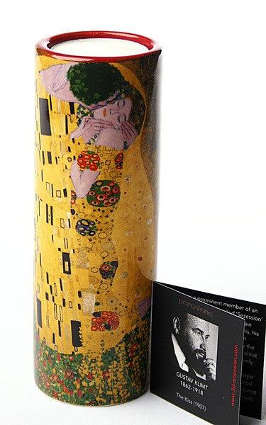 Klimt The Kiss Ceramic Tealight Candleholder 5.75H - Museumize.com