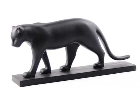 Black Panther Walking Statue by Smooth Sided Animal by Pompon 11.5W