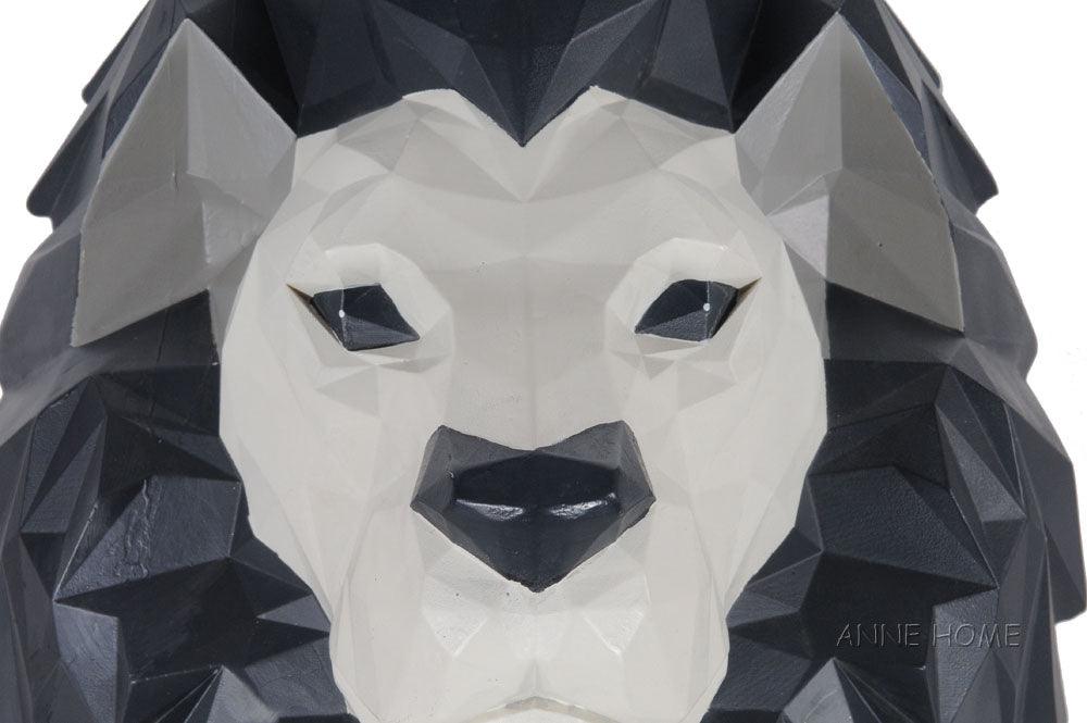 Lion Head Animal Wall Hanging with Origami Planes 14H - Museumize.com