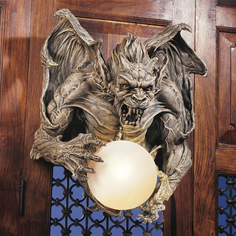 Merciless The Gargoyle Sconce 17H x 16W - Museumize.com