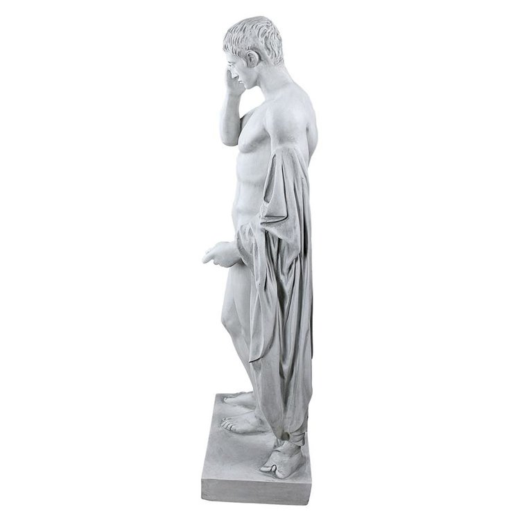 Marcellus or Germaicus by Kleomenes Classical Greek Roman Male Garden Statue 37H