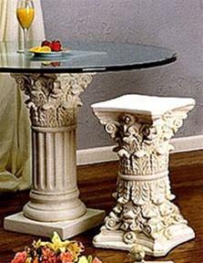 Fluted Corinthian Classical Column Dining Table Base 28.75H - Museumize.com