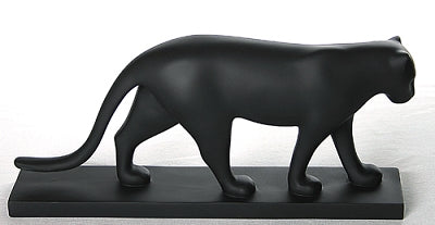 Black Panther Walking Statue by Smooth Sided Animal by Pompon 11.5W