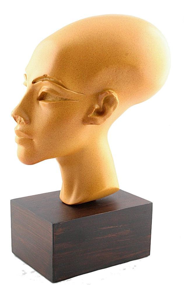 Amarna Egyptian Princess Head Statue Replica 10.4H - Museumize.com