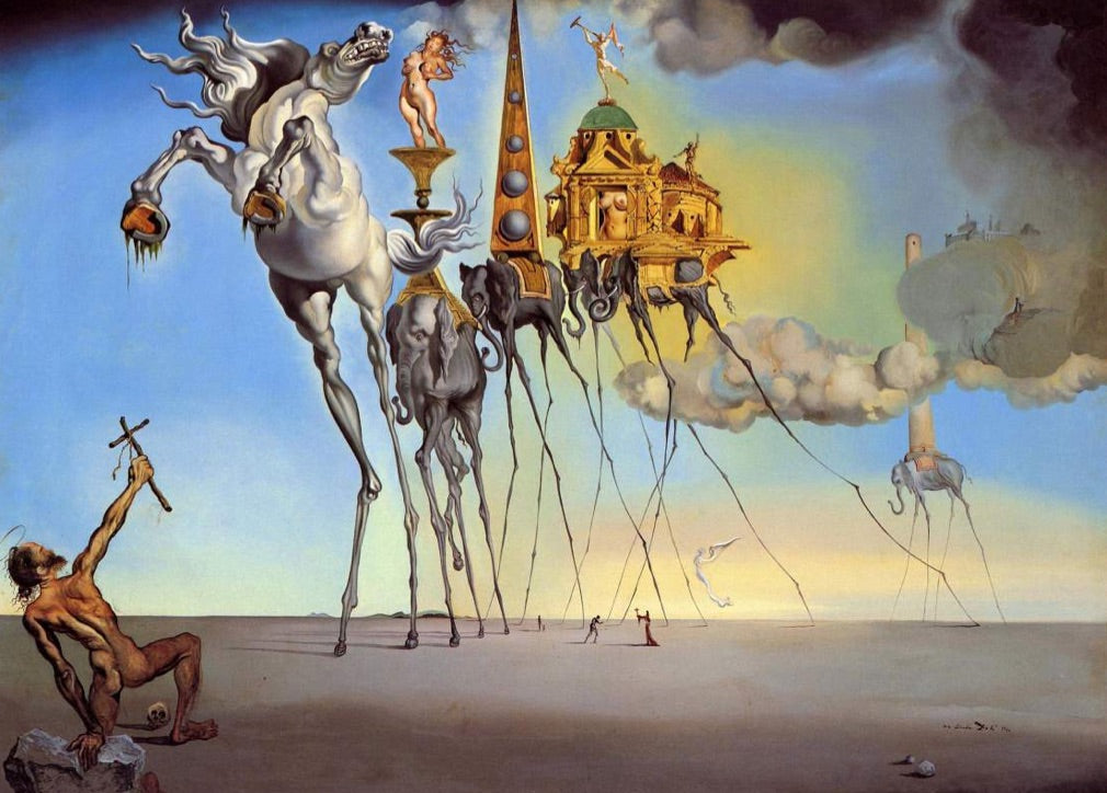 Salvador Dali Elephant with Skinny Legs from Temptation Of Saint Antho