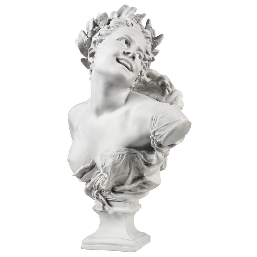 Mademoiselle de la Danse Sculpture Female Sprite Bust 24H - Museumize.com