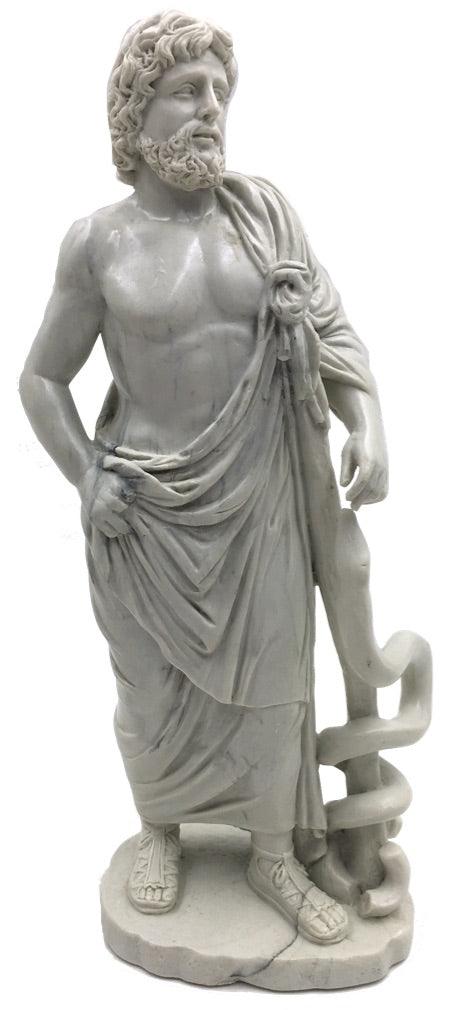 Asclepios Statue from Epidaurus Greek Collectible Figurine 8.25H - Museumize.com