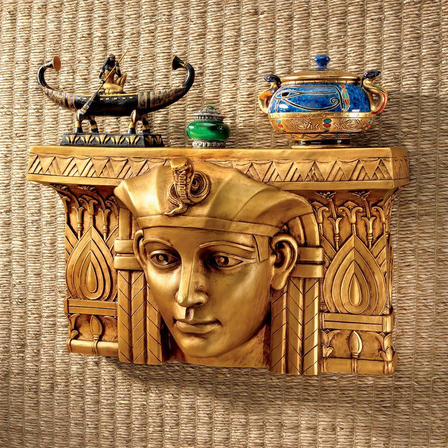 Pharaoh Ramesses I Plaque Gold Finish 11H - Museumize.com