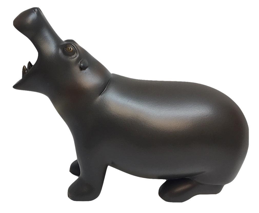 Hippopotamus Smooth Sided Statue by Francois Pompon 6.5L - Museumize.com