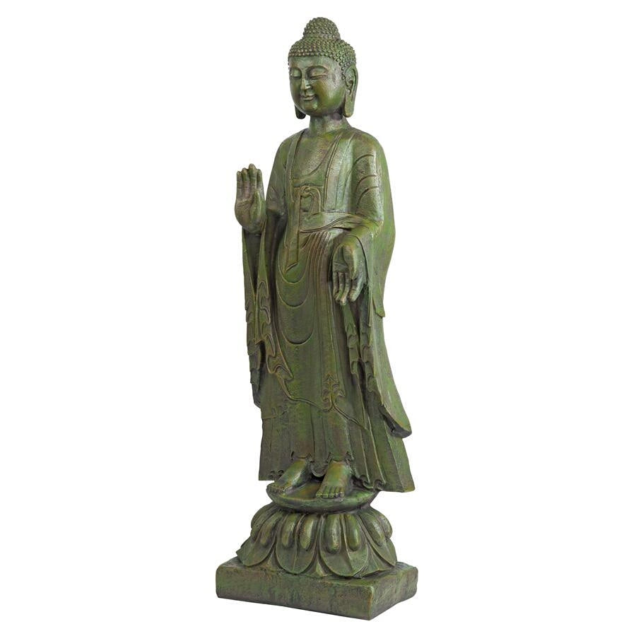 Enlightened Buddha Sculpture For Promoting Peaceful Garden Surroundings 40H