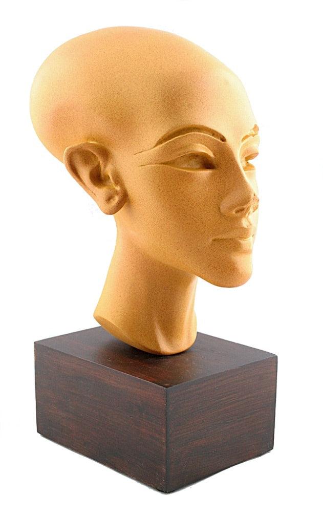 Amarna Egyptian Princess Head Statue Replica 10.4H - Museumize.com