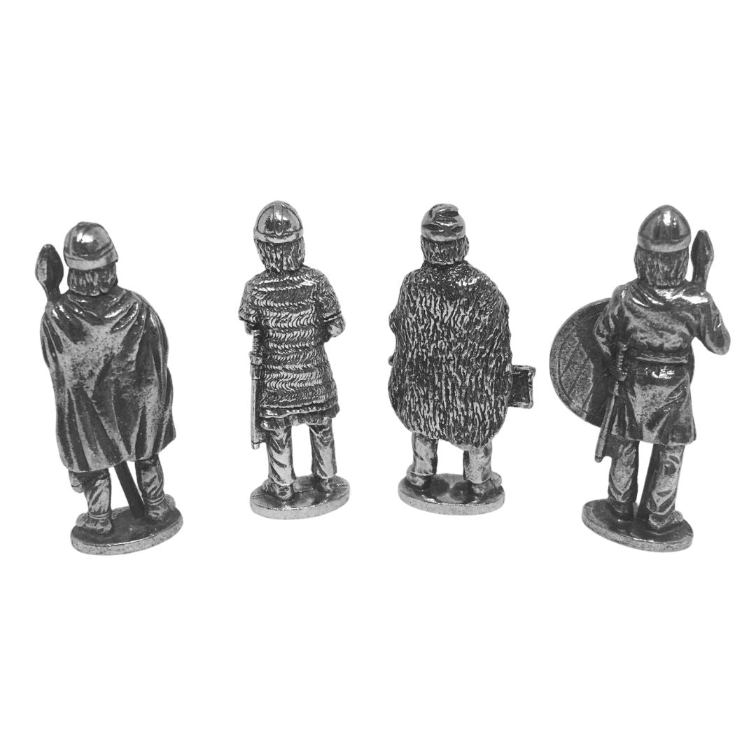 Viking Nordic Warriors Role Playing Pack of 4 Miniature Figures 1.5H