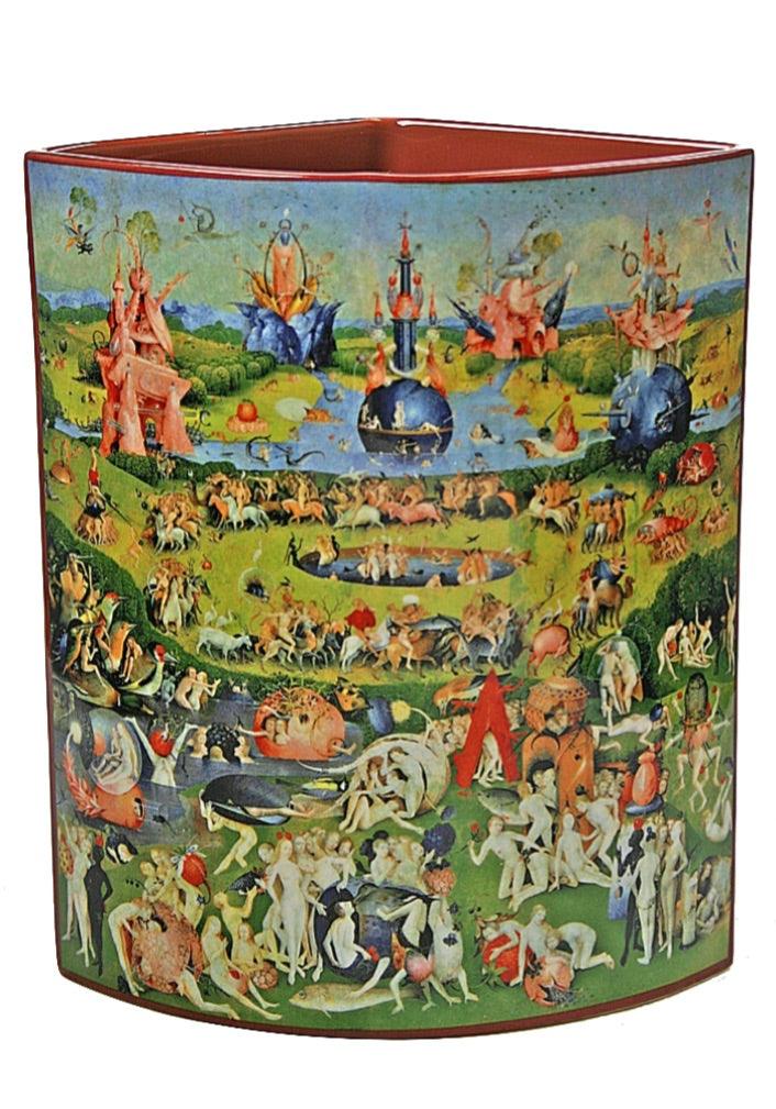 Garden of Earthly Delights Ceramic Museum Flower Vase by Hieronymus Bosch 8H - Museumize.com