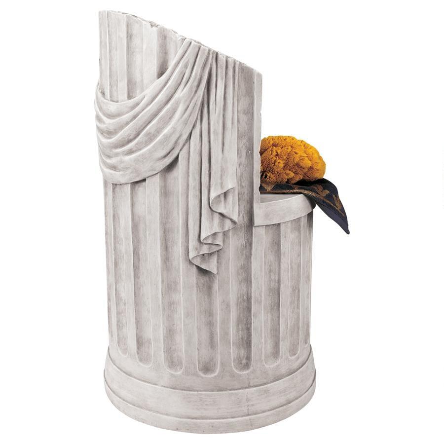 Baths of Caracalla Column Roman Garden Spa Stool Chair 28.5H - Museumize.com