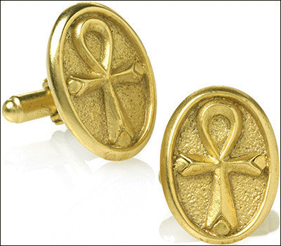 Egyptian Ankh Symbol of Life Cufflinks - Museumize.com