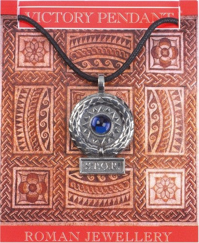 SPQR Roman Victory Pendant Necklace Gaming Educational Ancient Rome - Museumize.com