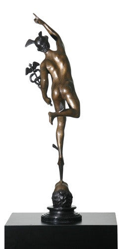 Museumize:Mercury / Hermes Lost Wax Bronze Sculpture by Giambologna 32H