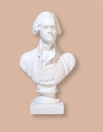 Thomas Jefferson American President Bust by Houdon White, Assorted Sizes - Museumize.com