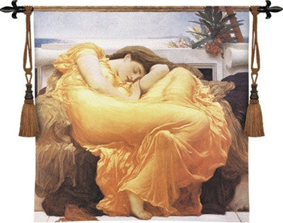 Flaming June Hanging Wall Woven Cotton Tapestry - Museumize.com