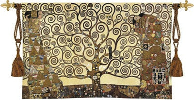 Stoclet Frieze by Klimt Woven Wall Tapestry - Museumize.com