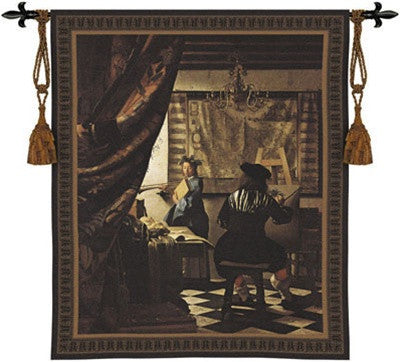 Vermeer Artist Studio Woven Wall Tapestry - Museumize.com